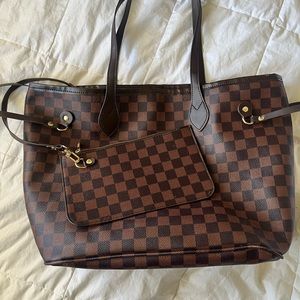 Checkered purse DUPE